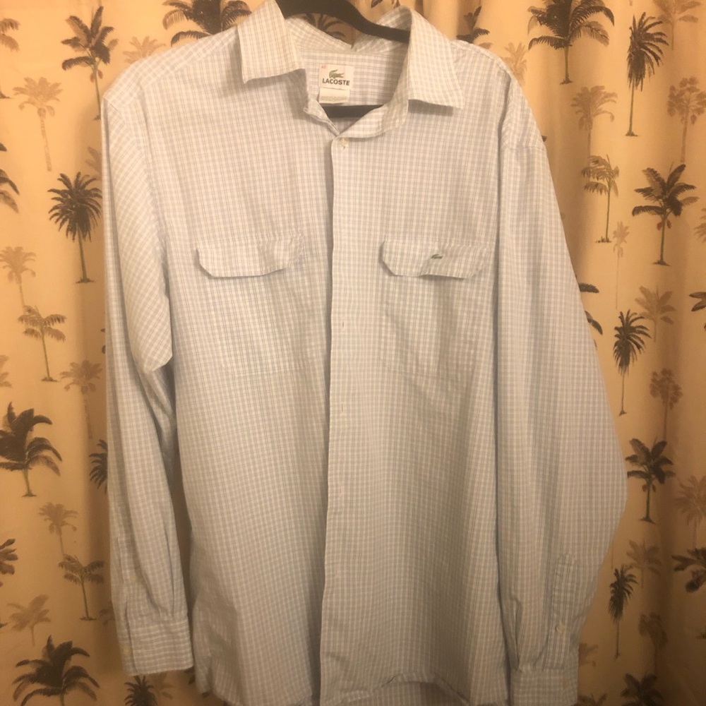 Stylish Lacoste button down sz 42